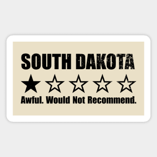 South Dakota One Star Review Magnet